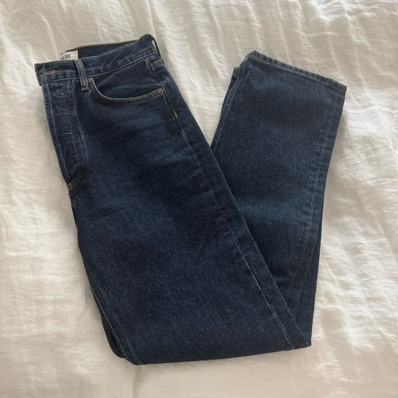 AGOLDE 90s Pinch Waist High Rise Straight Jean in Pendulum Size 26 - Picture 5 of 6